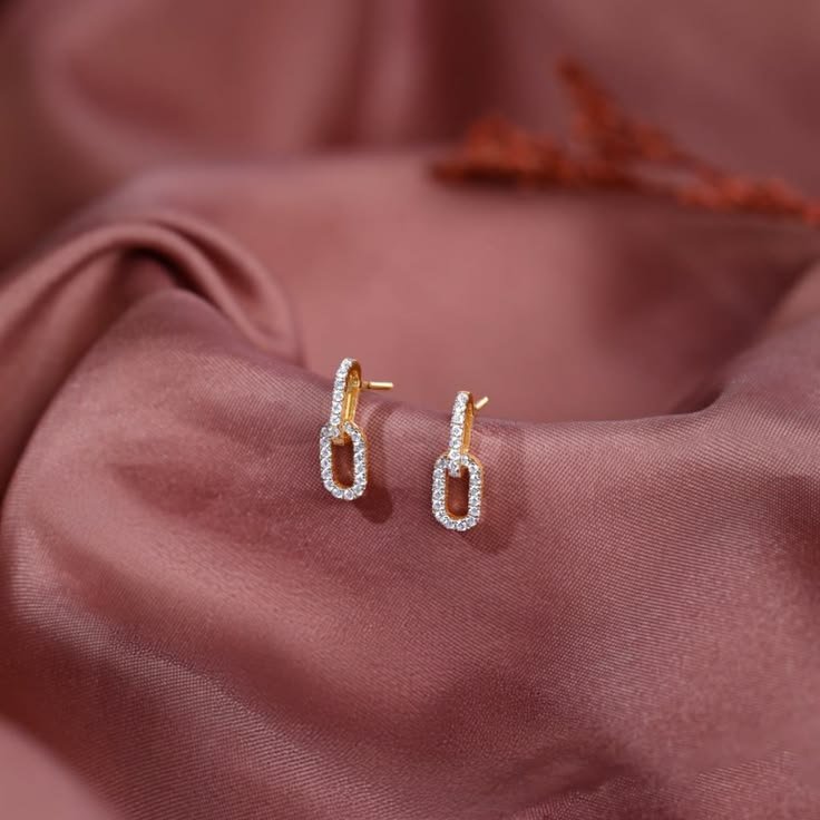 Heer By GIVA 14K Gold Classic Shine Lab Grown Diamond Earrings_With Certificate Of Authenticity & Bis-Hallmarked Gold Jewellery